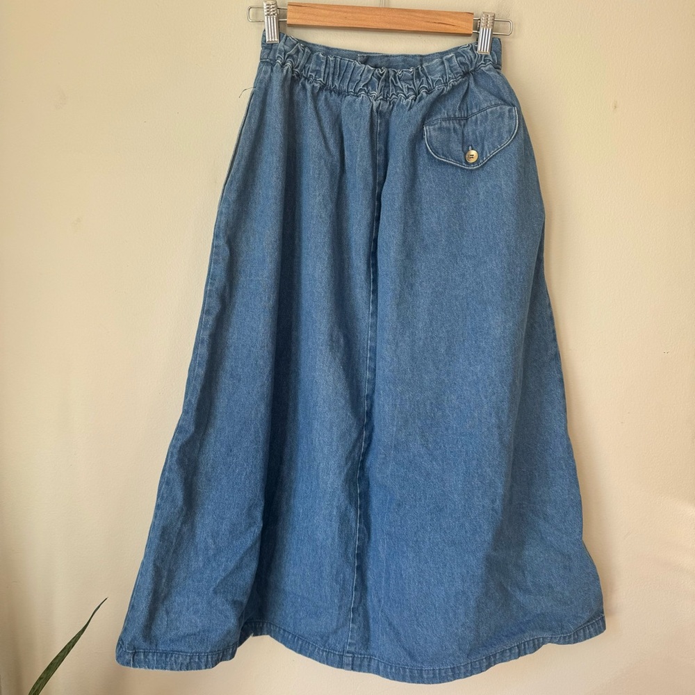 Vintage Denim Maxi Skirt - Picture 3 of 6